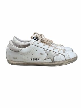 Golden Goose GGDB Superstar Sneakers EU 41, US- M8, W11 White Leather Distressed